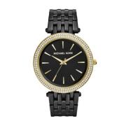 Gouden Roestvrijstalen Dameskwarts Horloge Michael Kors , Black , Dame...