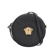 Pre-owned Leather shoulder-bags Versace Pre-owned , Black , Dames