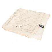 Pre-owned Silk scarves Chanel Vintage , Beige , Dames