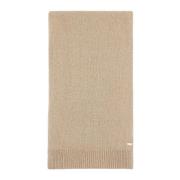 Logo Cashmere Ribbed Scarf Armani Exchange , Beige , Dames