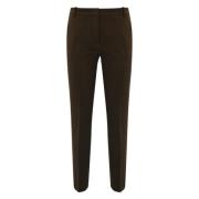 Bruine Gebreide Broek Slim Fit Pinko , Brown , Dames