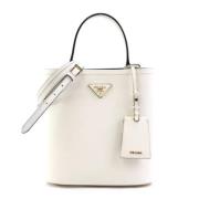 Pre-owned Leather prada-bags Prada Vintage , White , Dames