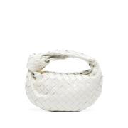 Pre-owned Fabric clutches Bottega Veneta Vintage , White , Dames