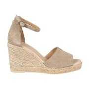 Elegante Sleehak Espadrilles Geox , Beige , Dames