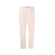 Natuurlijke polyester broek met trekkoord Herno , Beige , Heren