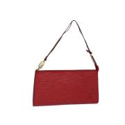 Pre-owned Leather louis-vuitton-bags Louis Vuitton Vintage , Red , Dam...