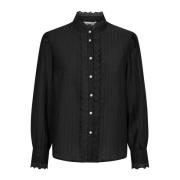 Angiecc Anglaise Zwarte Kant Shirt Co'Couture , Black , Dames