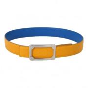 Pre-owned Leather belts Hermès Vintage , Yellow , Dames