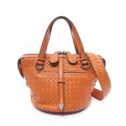 Pre-owned Leather bottega-veneta-bags Bottega Veneta Vintage , Orange ...