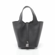 Pre-owned Leather handbags Hermès Vintage , Black , Dames