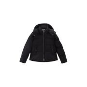 Korte Dons Pufferjas Woolrich , Black , Dames