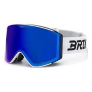 Wit/Zwart Storm Model Ski Goggles Briko , White , Unisex