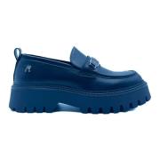 Blauwe Platte Mocassin Schoenen Replay , Blue , Dames