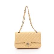 Pre-owned Fabric chanel-bags Chanel Vintage , Beige , Dames