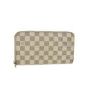 Pre-owned Canvas wallets Louis Vuitton Vintage , Beige , Dames