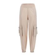 Dames Logo Broek Guess , Beige , Dames