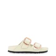 Gesp Glans Sandalen Birkenstock , Beige , Dames