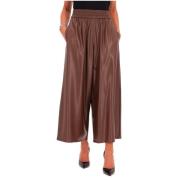 Bruine Gennaro Broek van Kunstleer Max Mara Weekend , Brown , Dames