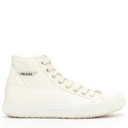 Pre-owned Leather sneakers Prada Vintage , White , Heren