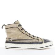 Pre-owned Canvas sneakers Chanel Vintage , Black , Dames