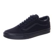 Zwarte Veterschoenen Laag Profiel Ontwerp Vans , Black , Heren