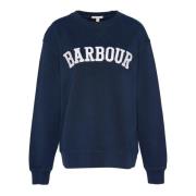 Vintage Varsity Sweatshirt Barbour , Blue , Dames