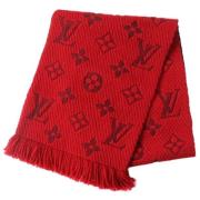 Pre-owned Wool scarves Louis Vuitton Vintage , Red , Dames