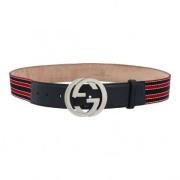 Pre-owned Leather belts Gucci Vintage , Red , Dames