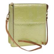 Pre-owned Leather pouches Louis Vuitton Vintage , Green , Dames