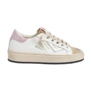 Witte Leren Sneakers voor Vrouwen 4B12 , White , Dames