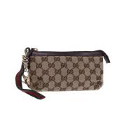 Pre-owned Canvas gucci-bags Gucci Vintage , Beige , Dames