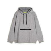 Streetwear Oversized Hoodie Grijs Munich , Gray , Heren