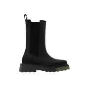 Leather boots Off White , Black , Dames