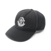 Pre-owned Cotton hats Moncler Pre-owned , Black , Dames