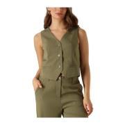 Groen Gilet Kaia voor vrouwen Ydence , Green , Dames