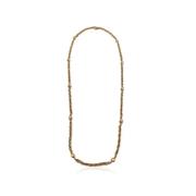 Pre-owned Metal necklaces Chanel Vintage , Yellow , Dames