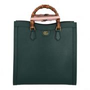 Pre-owned Leather gucci-bags Gucci Vintage , Green , Dames