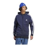 Hoodie met 3 Strepen voor Mannen Adidas , Blue , Heren