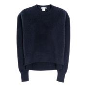 Navy Cashmere Crew Neck Trui Avant Toi , Blue , Heren