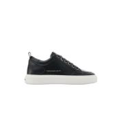 Zwarte Leren Sneaker Alexander Smith , Black , Heren