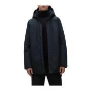 Zwarte Parkoalf Jas voor Mannen Ecoalf , Black , Heren