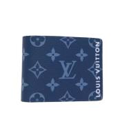 Pre-owned Canvas wallets Louis Vuitton Vintage , Blue , Dames