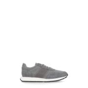 Grijze Sneakers met Logo-details Philippe Model , Gray , Heren