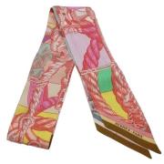 Pre-owned Silk scarves Hermès Vintage , Multicolor , Dames