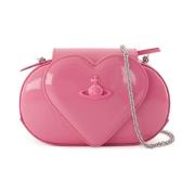 Roze Patentleren Schoudertas met Overslag Vivienne Westwood , Pink , D...