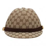 Pre-owned Canvas hats Gucci Vintage , Brown , Dames