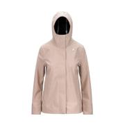 Stijlvolle Roze/Blauwe Jas K-Way , Beige , Dames