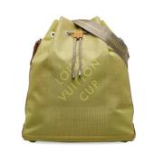 Pre-owned Canvas louis-vuitton-bags Louis Vuitton Vintage , Green , Da...