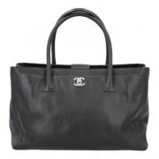 Pre-owned Leather chanel-bags Chanel Vintage , Black , Dames