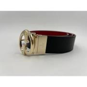 Pre-owned Leather belts Gucci Vintage , Black , Dames